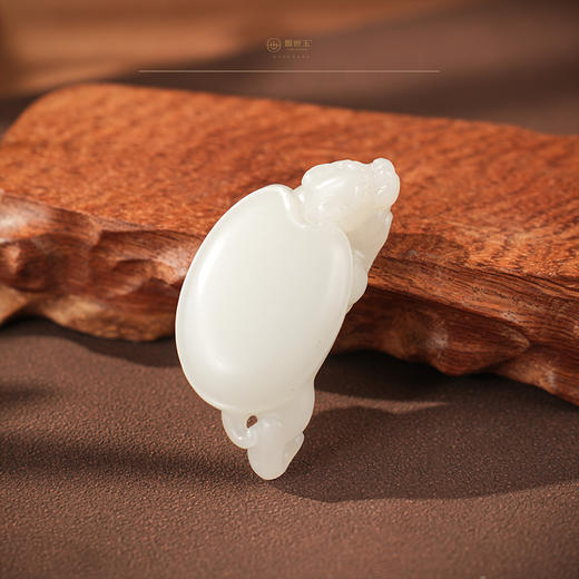 「玄玑承禄」羊脂白玉玄武把件 商品图3