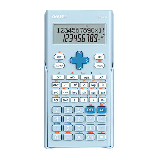 得力1700函数型计算器(浅蓝色)(台) 商品图0