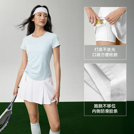 魔力薇薇软弹冰A字网球裙女2026春夏季新款速干短裙防走光半身裙 商品图2