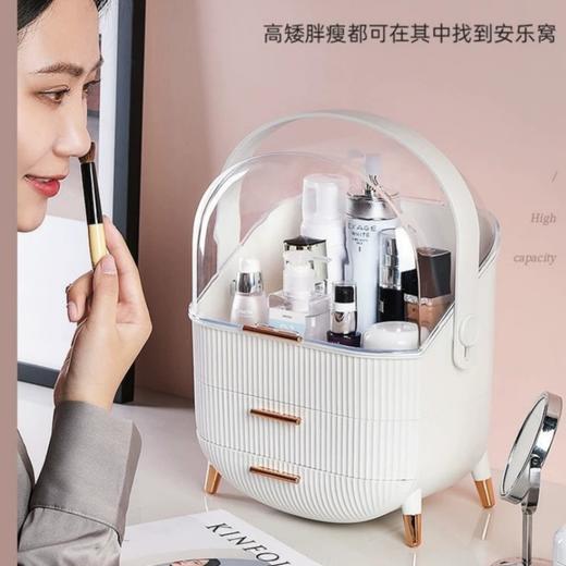 欧式轻奢化妆品收纳盒 大容量桌面置物盒 商品图4