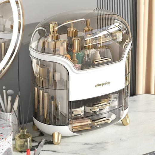 轻奢化妆品大容量桌面收纳置物盒 护肤品化妆工具收纳 商品图3