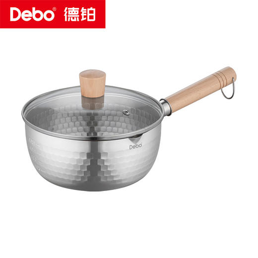 Debo德铂-温格特奶锅1.8L 上蒸下煮 一锅搞定（配蒸格、玻璃盖） 商品图9
