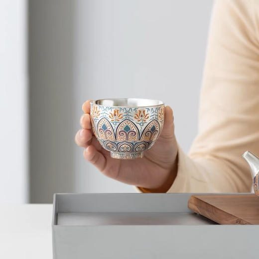 郑丽卿老师鎏银纯手工日式西施龙蛋功夫茶具一壶两杯 商品图4