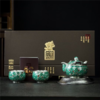 名师周鸿杰999纯银鎏银茶具套装 商品缩略图3
