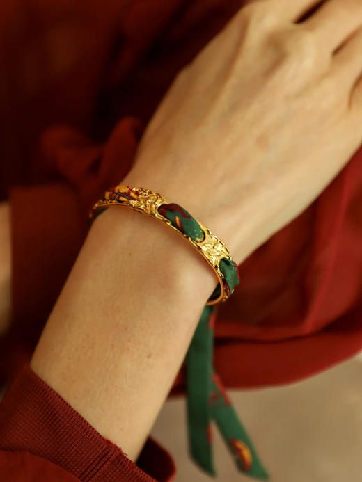 订购8周到｜AN-NEE-Féerie-星象图腾 1cm 丝巾手镯［法国设计师］ 商品图2