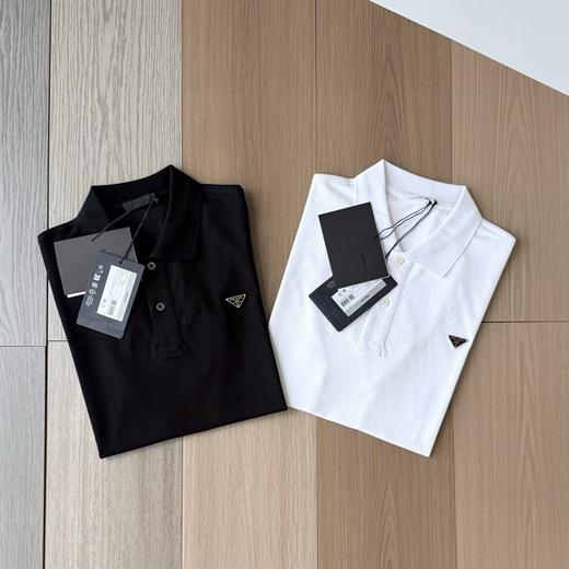 PLD珐琅徽标小六角珠地POLO衫 商品图0