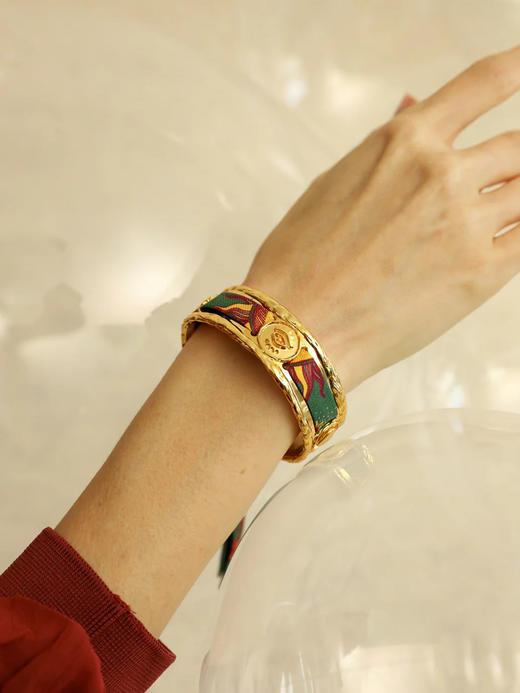 订购8周到｜AN-NEE-Irma-星象图腾 1cm 丝巾手镯［法国设计师］ 商品图0