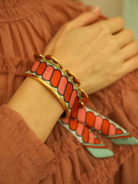 订购8周到｜AN-NEE-Fanion-律动节拍 2cm 丝巾手镯［法国设计师］