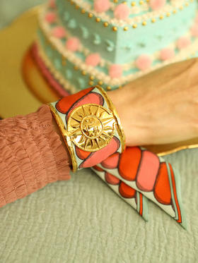 订购8周到｜AN-NEE-Soleil-律动节拍 4cm 丝巾手镯［法国设计师］