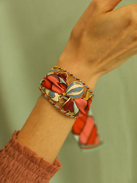 订购8周到｜AN-NEE-BOUM Neutre-律动节拍 4cm 丝巾手镯［法国设计师］