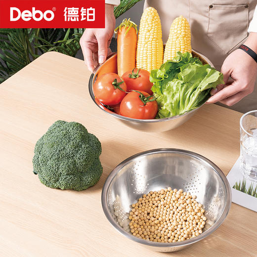 Debo德铂-克林斯顿厨房用具 多用途3件套储水洗米 商品图3