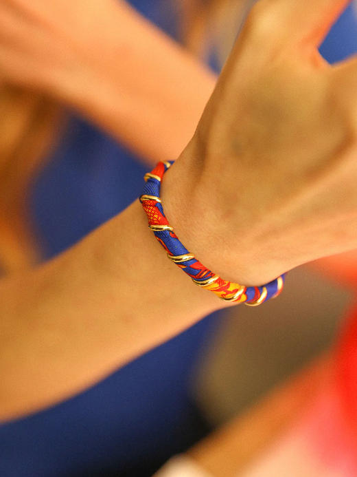 订购8周到｜AN-NEE-Octobre-幻彩星语 1cm 丝巾手镯［法国设计师］ 商品图2