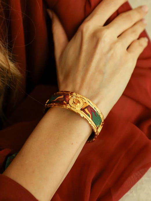 订购8周到｜AN-NEE-Irma-星象图腾 1cm 丝巾手镯［法国设计师］ 商品图2