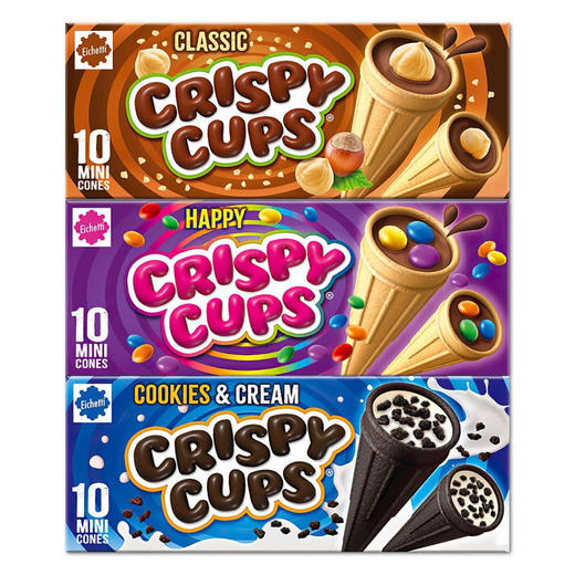 Eichetti三特榛子巧克力味/巧克力味/奶油味冰淇淋形饼干100g/042548/043739/151062 甜筒造型 美味有趣 商品图4