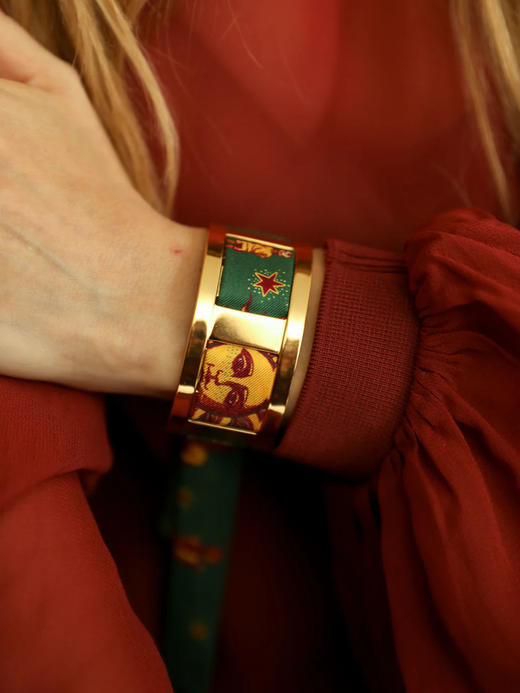 订购8周到｜AN-NEE-JMA-星象图腾 2cm 丝巾手镯［法国设计师］ 商品图2