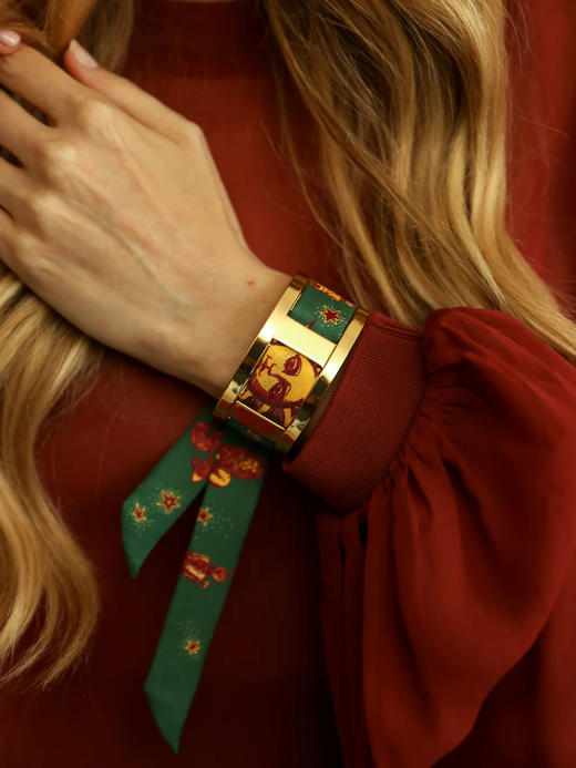 订购8周到｜AN-NEE-JMA-星象图腾 2cm 丝巾手镯［法国设计师］ 商品图1