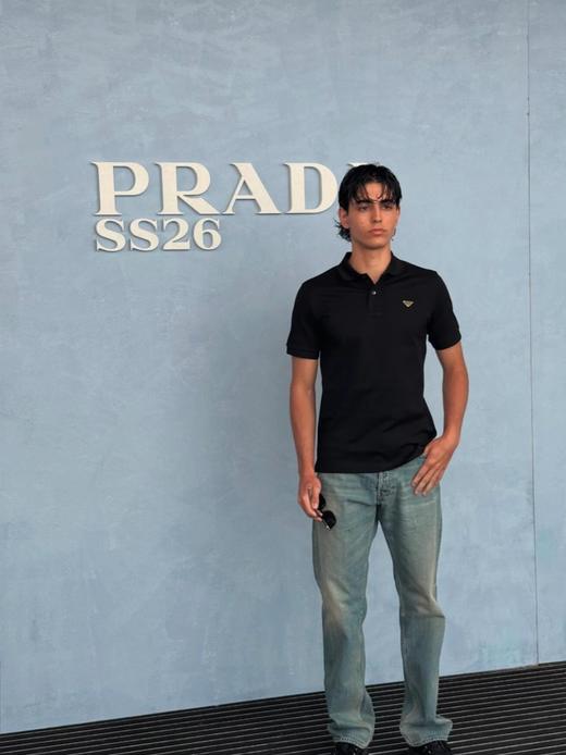 PLD珐琅徽标小六角珠地POLO衫 商品图7