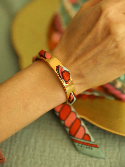 订购8周到｜AN-NEE-Septembre-律动节拍 2cm 丝巾手镯［法国设计师］ 商品图2