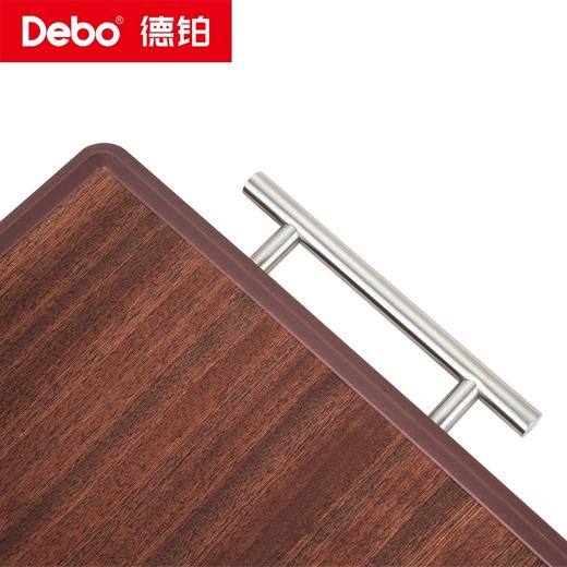 Debo德铂-迈克尔双面菜板 304不锈钢+乌檀木 双面可用 商品图10