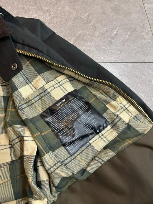 Barbour日版宽松oversize经典油蜡夹克外套 复古格纹内里工装风衣 商品图4