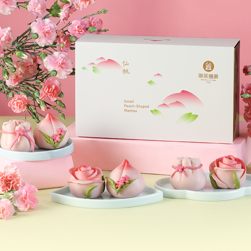 御茶膳房花饽饽玫瑰花馒头礼盒北京特产花馍过节送礼伴手礼礼物