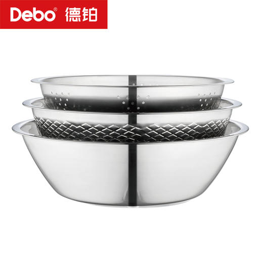 Debo德铂-克林斯顿厨房用具 多用途3件套储水洗米 商品图7