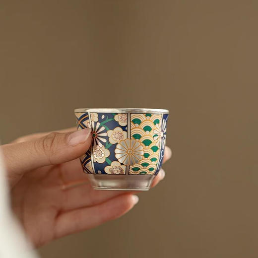 周艺林鎏银谷伊万花西施鎏银壶一壶两杯功夫茶具 商品图4