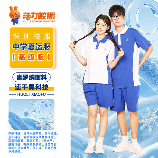 【深色】深圳中学夏季运动服升级版、高级版、特级版 商品图1