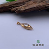 派瑞翡翠 18k金翡翠吊坠 冰种 无色 商品缩略图0