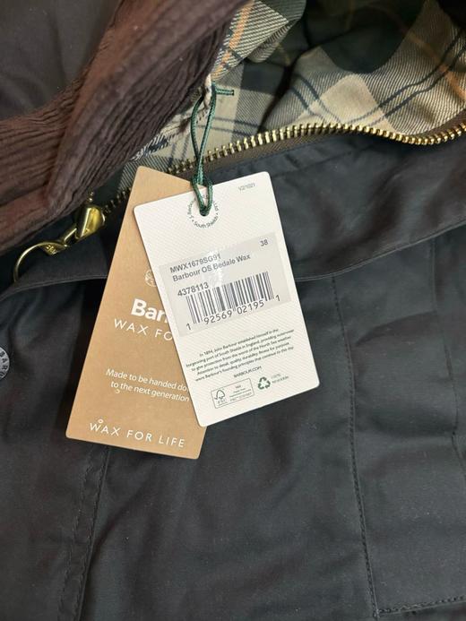 Barbour日版宽松oversize经典油蜡夹克外套 复古格纹内里工装风衣 商品图8