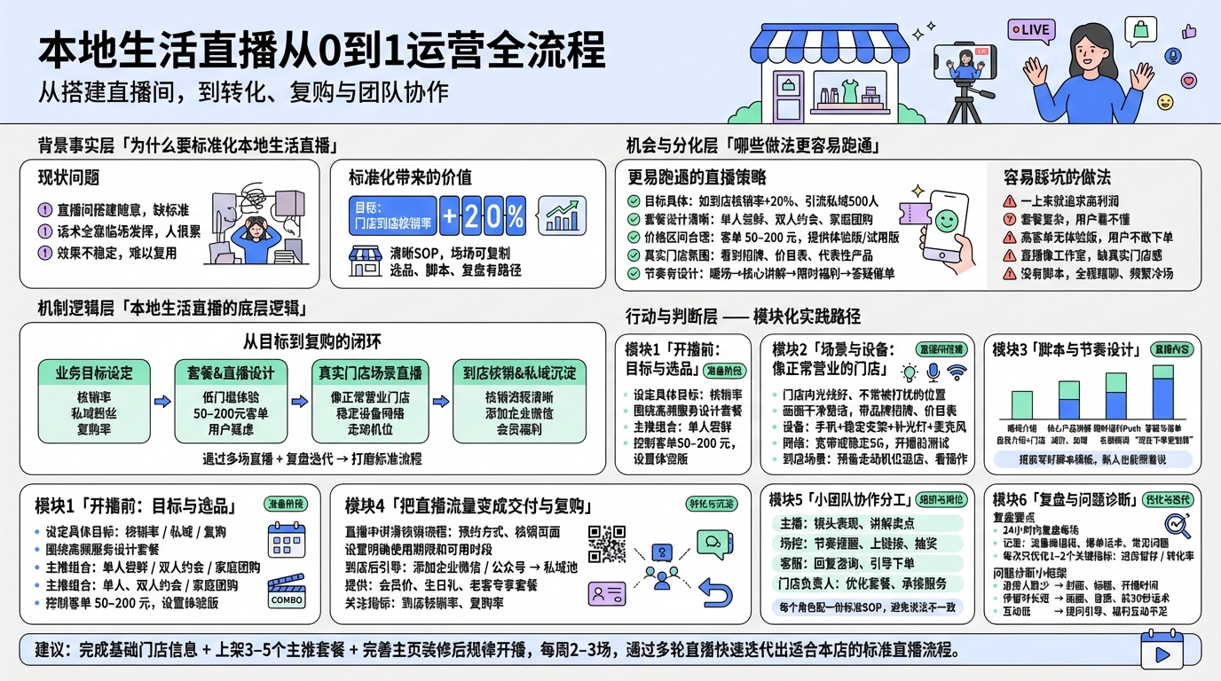 搭建本地生活直播间前要做哪些准备？
