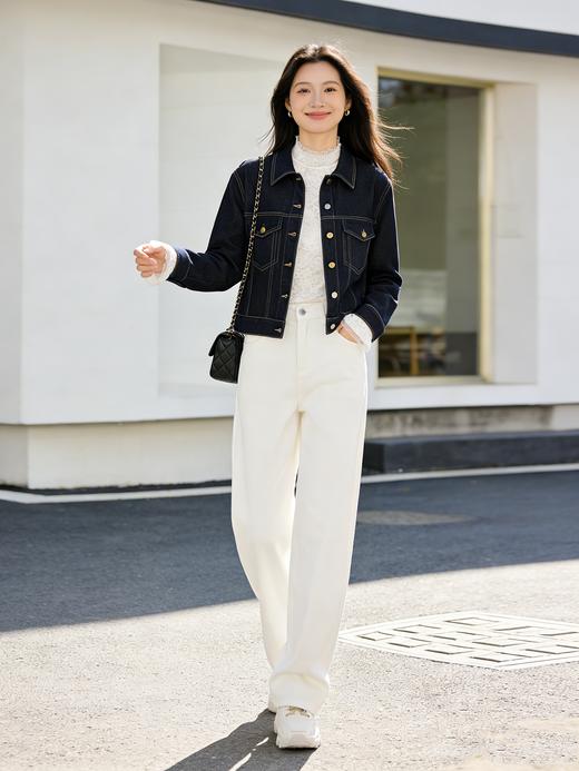 臣禾	【花影毛衫】绵羊毛+桑蚕丝 半高领花边针织衫	9261090196 商品图4