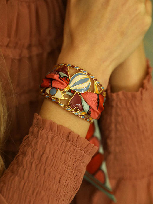 订购8周到｜AN-NEE-BOUM Neutre-律动节拍 4cm 丝巾手镯［法国设计师］ 商品图1