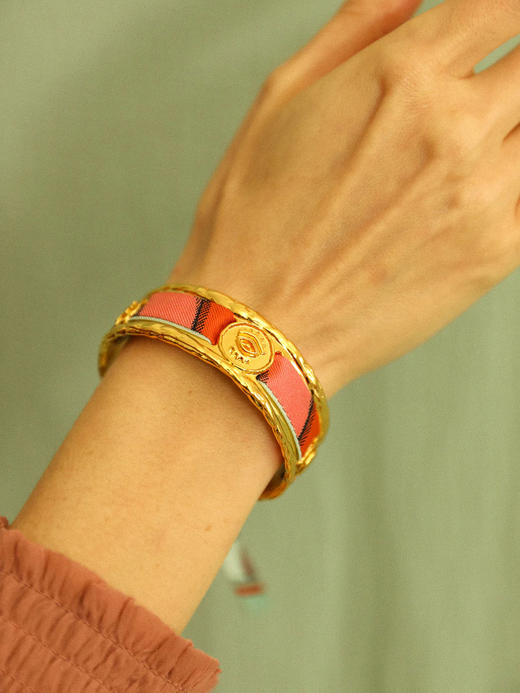 订购8周到｜AN-NEE-Irma-律动节拍 1cm 丝巾手镯［法国设计师］ 商品图0