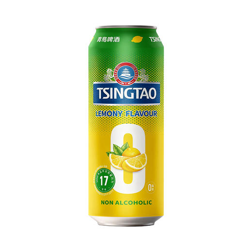青岛啤酒无醇柠檬味500ml*12提盒装罐啤 商品图3