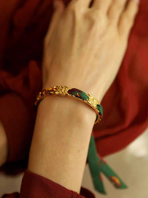 订购8周到｜AN-NEE-Féerie-星象图腾 1cm 丝巾手镯［法国设计师］ 商品图1