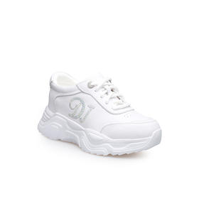 豪麟名鞋奥莱迪嘉女鞋时尚休闲鞋牛皮革DJXXO61WX208白色  原价1960元