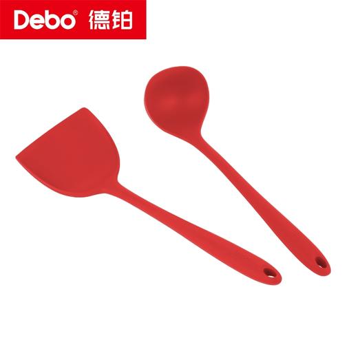 Debo德铂-海格威厨房用具 耐高温硅胶铲勺两件套 隔热防烫 商品图13