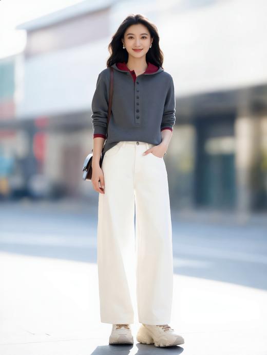 现货 臣禾	【撞色卫衣】德绒休闲连帽上衣	9261050375 商品图1