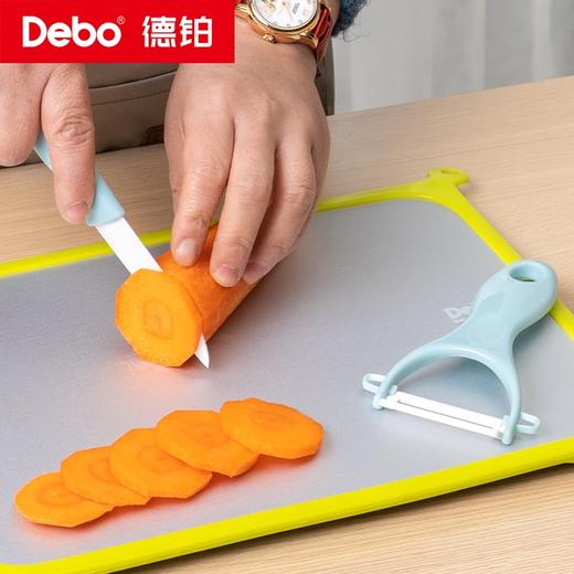 Debo德铂-佐伊厨房用具 陶瓷刀刨两件套 不生锈不氧化食物 商品图2