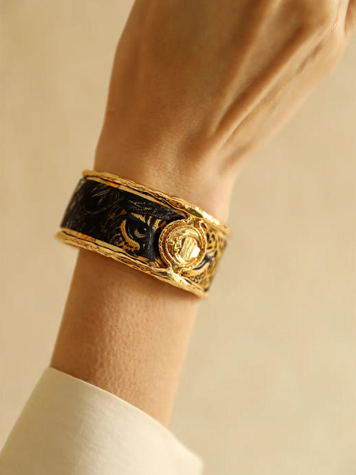 订购8周到｜AN-NEE-Lune-幻境旷野 2cm 丝巾手镯［法国设计师］ 商品图2