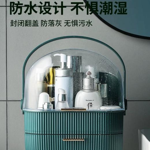 欧式轻奢化妆品收纳盒 大容量桌面置物盒 商品图3