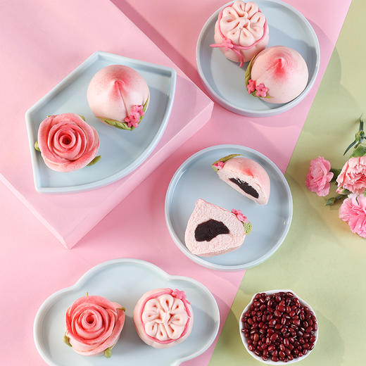 御茶膳房花饽饽玫瑰花馒头礼盒北京特产花馍过节送礼伴手礼礼物 商品图4