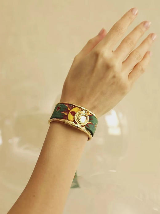 订购8周到｜AN-NEE-Lune-星象图腾 2cm 丝巾手镯［法国设计师］ 商品图1