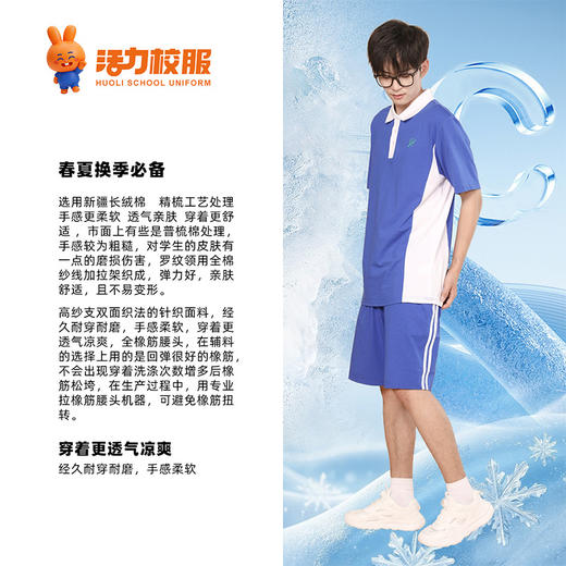 【升级版】深圳中学夏季短袖短裤 商品图1