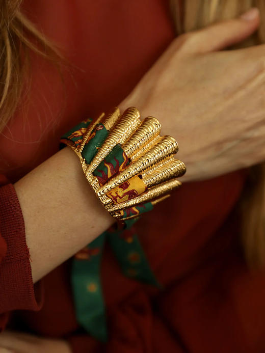 订购8周到｜AN-NEE-Coquille-星象图腾 2cm 丝巾手镯［法国设计师］ 商品图1