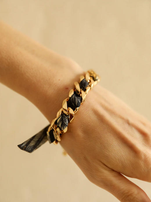 订购8周到｜AN-NEE-Décembre-幻境旷野 1cm 丝巾手镯［法国设计师］ 商品图1