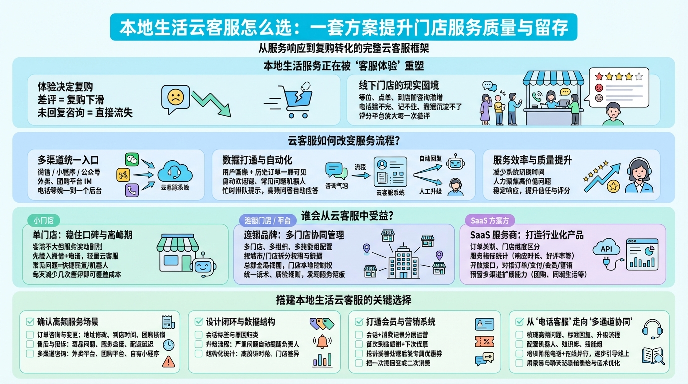 本地生活门店为什么需要云客服？