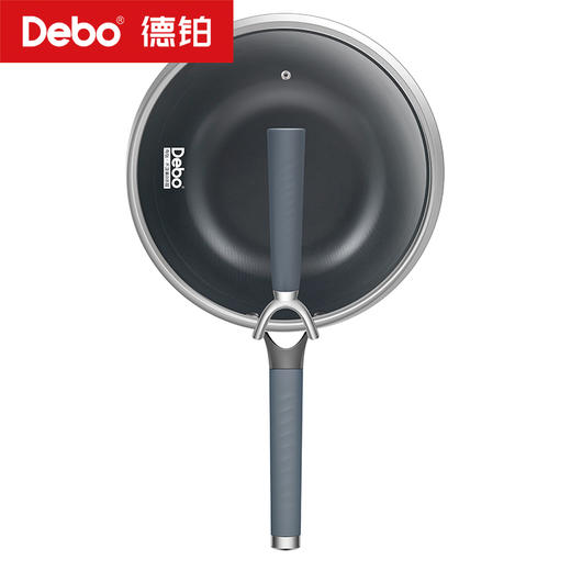 Debo德铂-沙利文炒锅 钛不粘0涂层不含氟（配玻璃锅盖） 商品图9