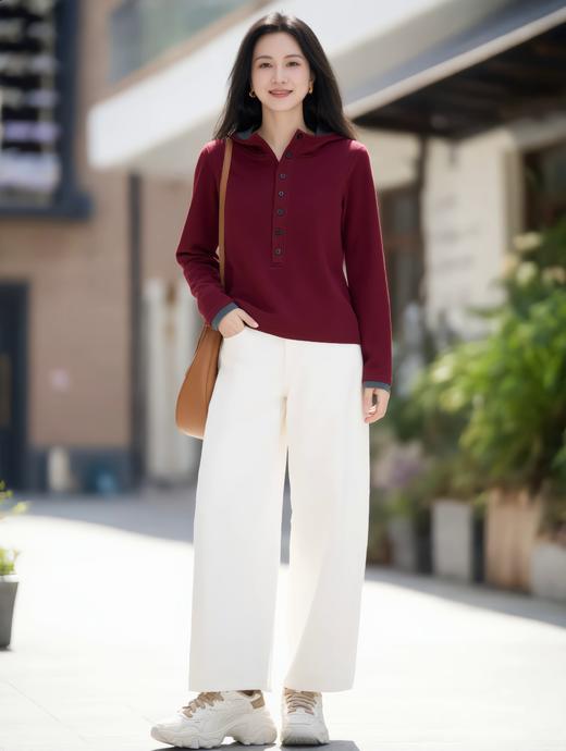 现货 臣禾	【撞色卫衣】德绒休闲连帽上衣	9261050375 商品图2